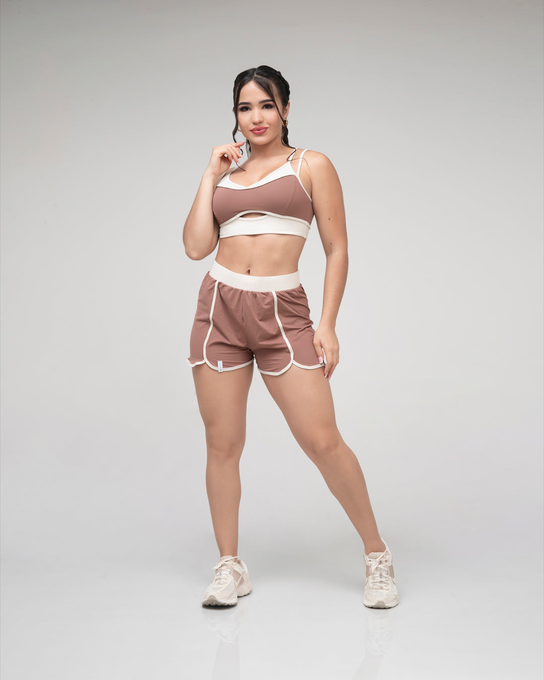 Conjunto Short y Top Bitono  NYLON Cafe - Marfil