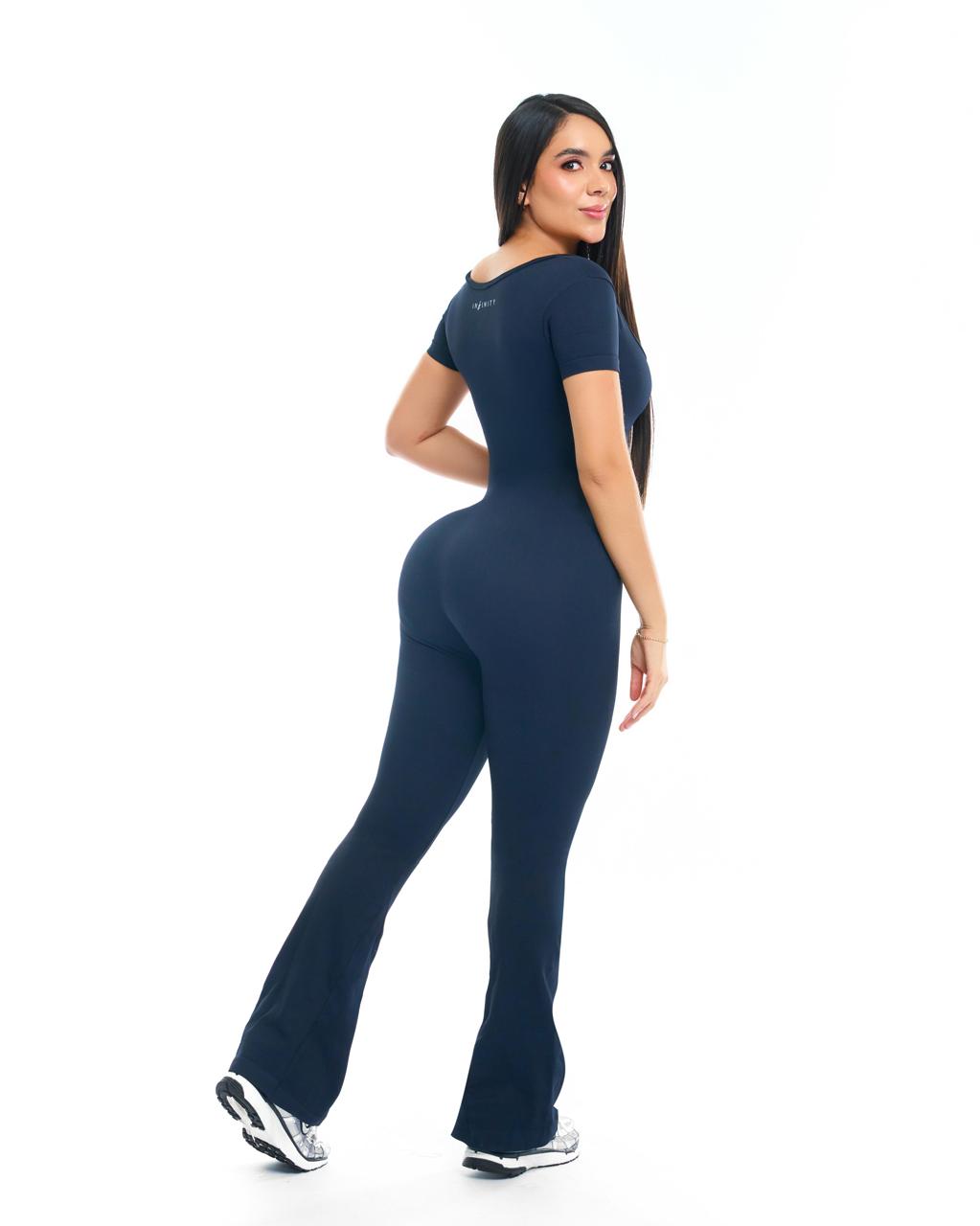 Enterizo  Campana Manga Corta Seamless